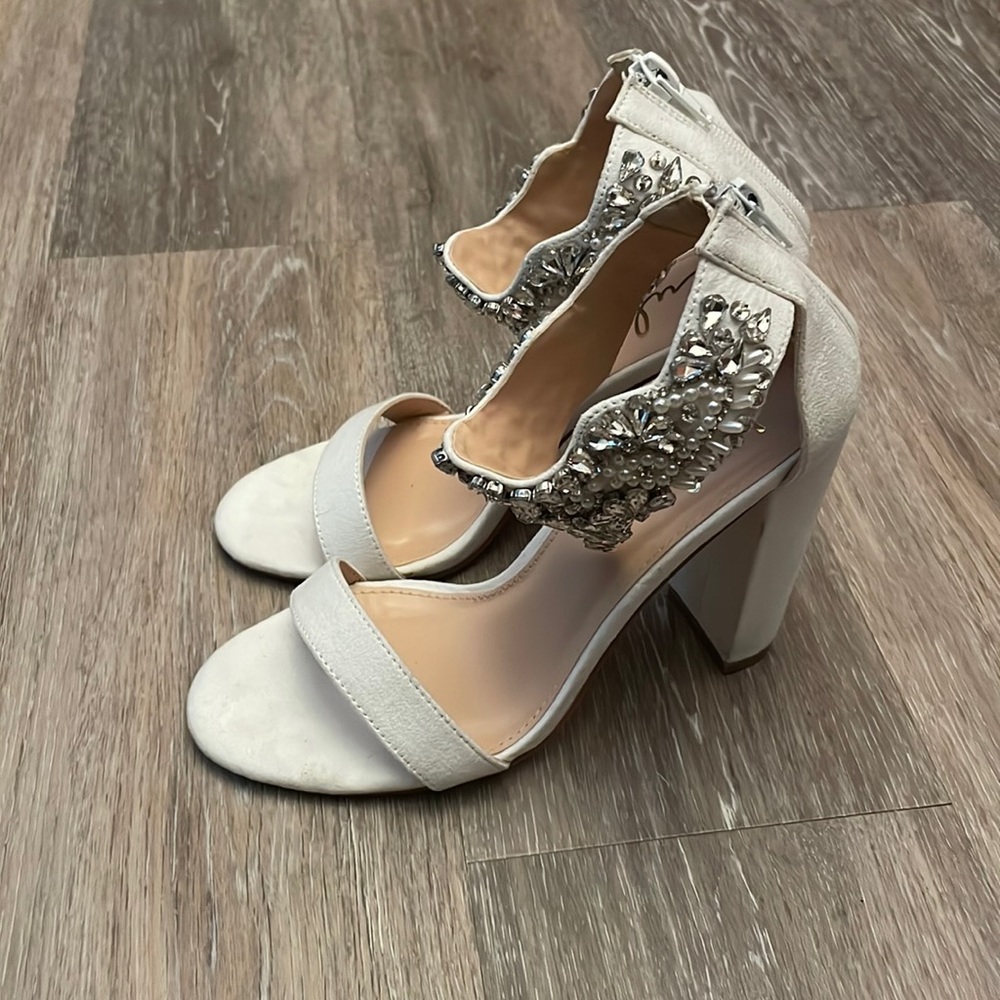 White block heels